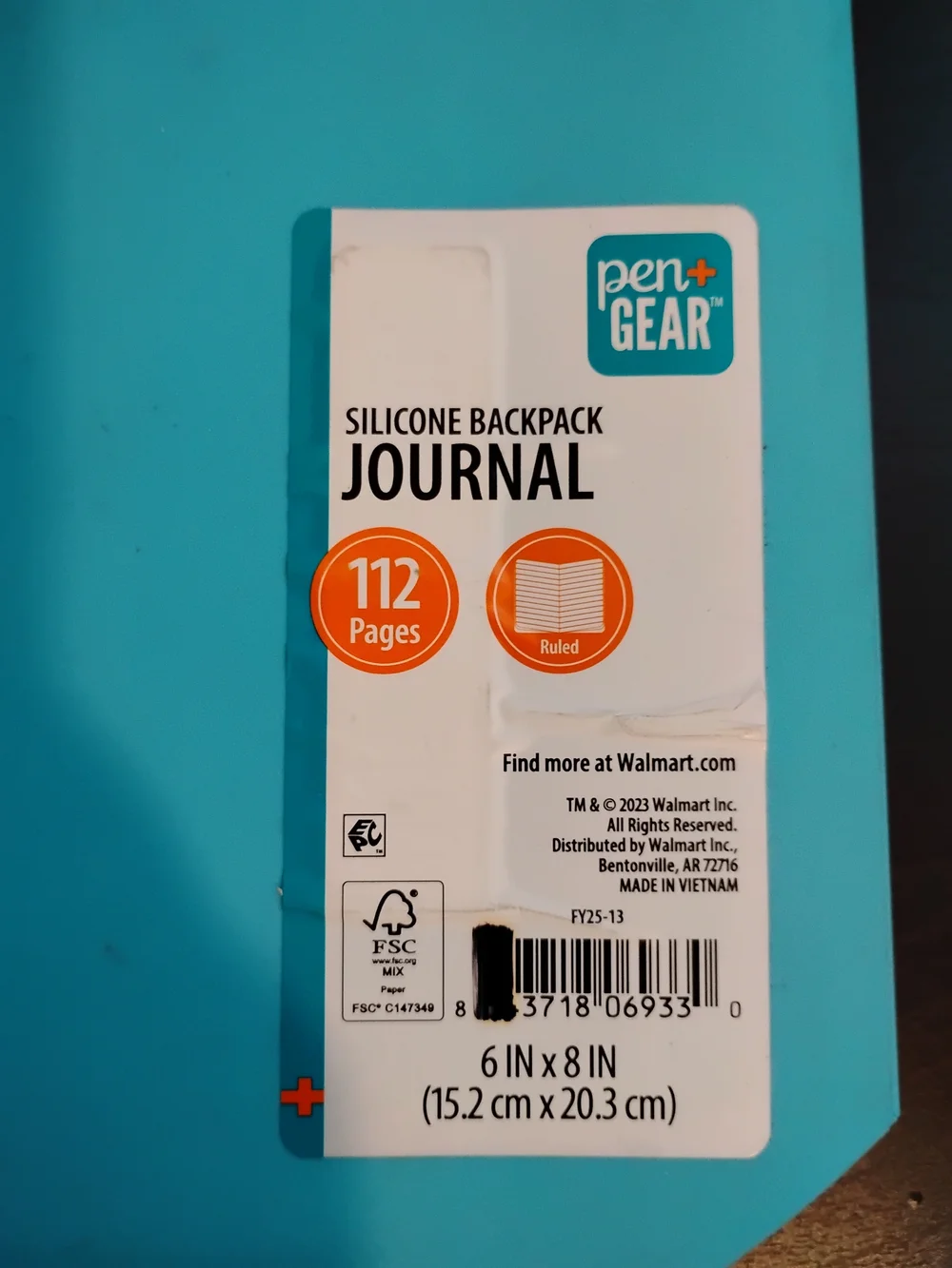 Silicone Backpack Journal Ruled Pages Pen + Gear * New
